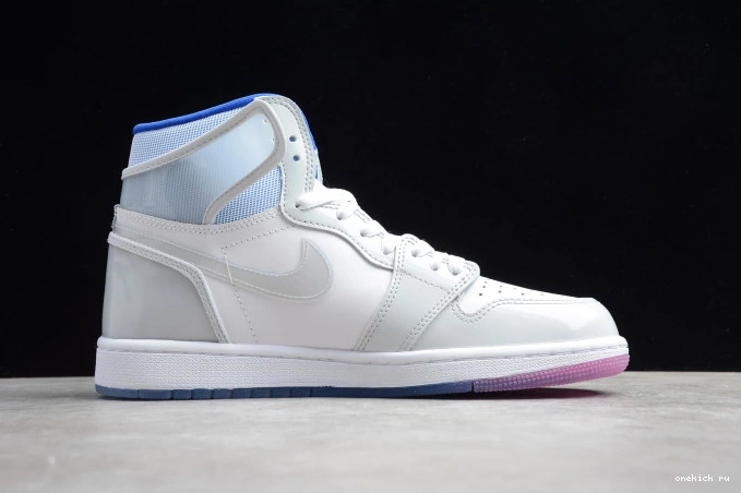 Rep Onekick CK6637-104 Racer Zoom Air Blue 1 White Jordan High Retro 0726